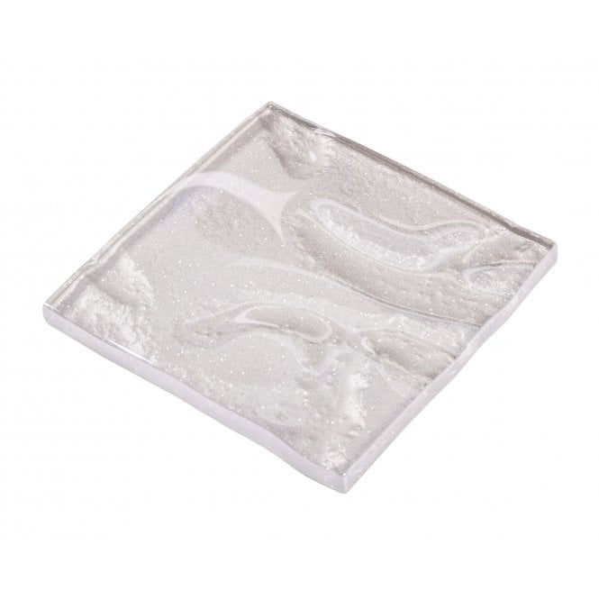Gia Pearl Sparkle 9.8cm x 9.8cm Glass Tile