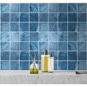 Glacier Blue Wood 30cm x 30cm Mosaic Tile