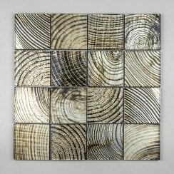 Glacier Golden Wood 30cm x 30cm Mosaic Tile