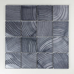 Glacier Grey Wood 30cm x 30cm Mosaic Tile