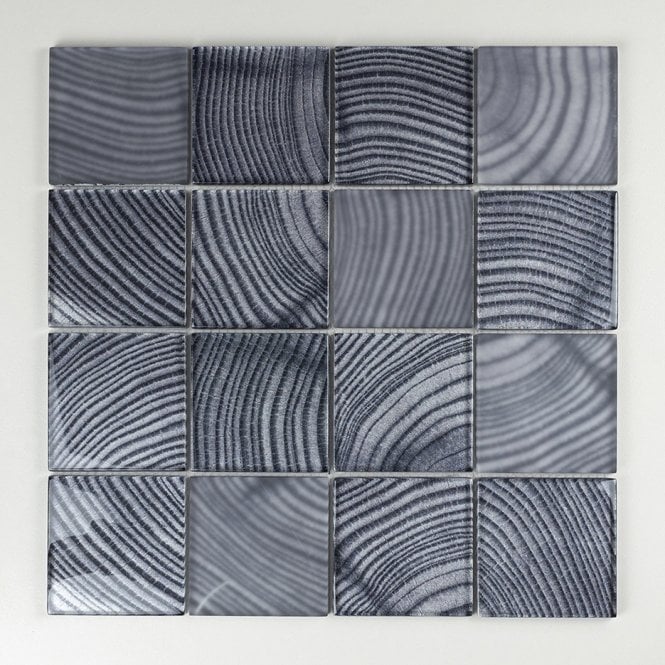 Glacier Grey Wood 30cm x 30cm Mosaic Tile