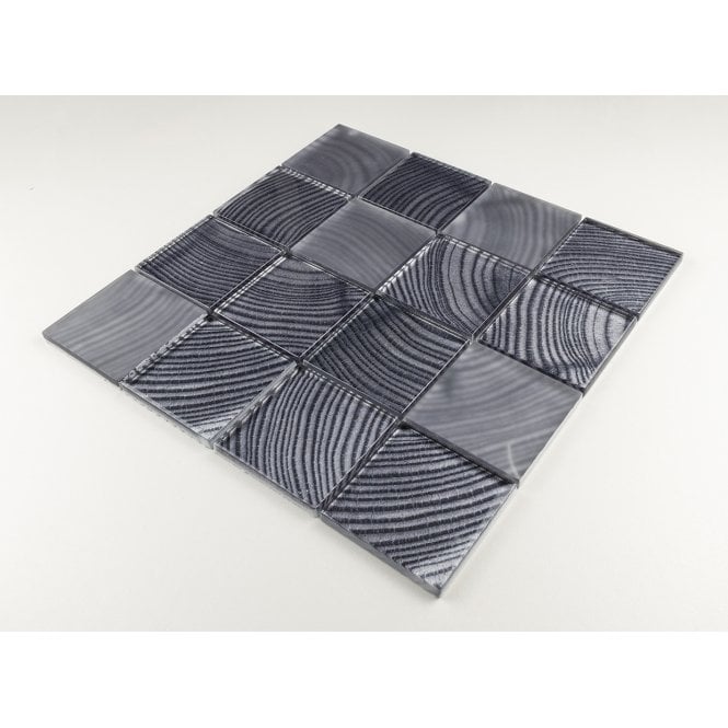 Glacier Grey Wood 30cm x 30cm Mosaic Tile