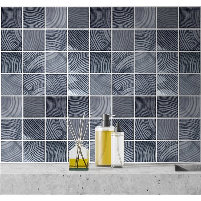 Glacier Grey Wood 30cm x 30cm Mosaic Tile