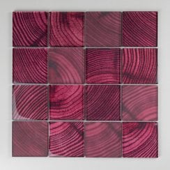 Glacier Red Wood 30cm x 30cm Mosaic Tile