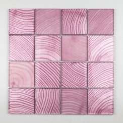 Glacier Rose Wood 30cm x 30cm Mosaic Tile