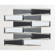 Glass Black Mix 30cm x 30cm Mosaic Tile