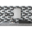 Glass Black Mix 30cm x 30cm Mosaic Tile