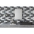 Glass Black Mix 30cm x 30cm Mosaic Tile