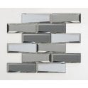 Glass Grey Mirror Mix 30cm x 30cm Mosaic Tile
