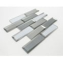 Glass Grey Mirror Mix 30cm x 30cm Mosaic Tile