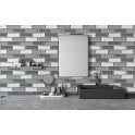 Glass Grey Mirror Mix 30cm x 30cm Mosaic Tile