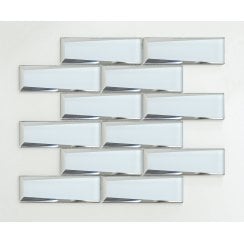 Glass Mirror White 30cm x 30cm Mosaic Tile
