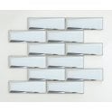 Glass Mirror White 30cm x 30cm Mosaic Tile