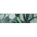 Glass Shell Green 7.5cm x 30cm Wall Tile
