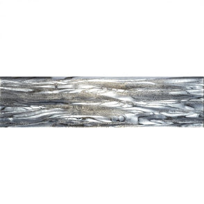 Glass Shell Grey 7.5cm x 30cm Wall Tile