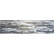 Glass Shell Grey 7.5cm x 30cm Wall Tile