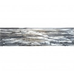 Glass Shell Grey 7.5cm x 30cm Wall Tile