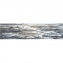 Glass Shell Grey 7.5cm x 30cm Wall Tile