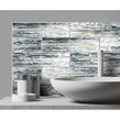 Glass Shell Grey 7.5cm x 30cm Wall Tile