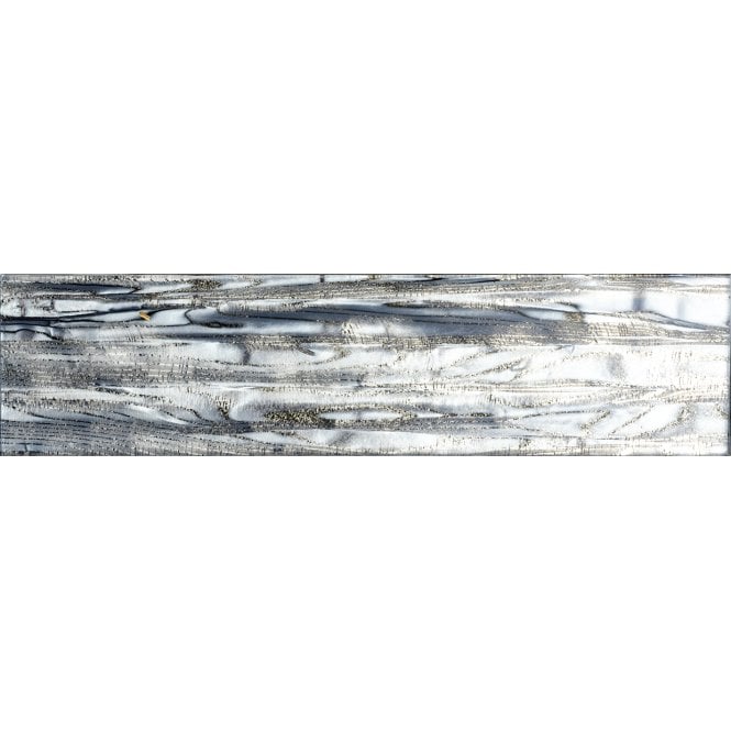 Glass Shell Grey 7.5cm x 30cm Wall Tile