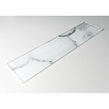 Glass Shell White 7.5cm x 30cm Wall Tile