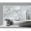 Glass Shell White 7.5cm x 30cm Wall Tile