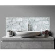 Glass Shell White 7.5cm x 30cm Wall Tile