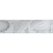 Glass Shell White 7.5cm x 30cm Wall Tile