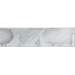 Glass Shell White 7.5cm x 30cm Wall Tile