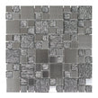 Gleam Grey 30cm x 30cm Glass Mosaic Tile