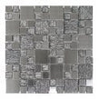Gleam Grey 30cm x 30cm Glass Mosaic Tile