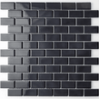Gloss Black Bond Tiles 2.3cm x 4.8cm Mosaic Wall & Floor Tile