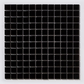 Gloss Black Small Square 30cm x 30cm (2.3cm x 2.3cm) Toto Mosaic Tile
