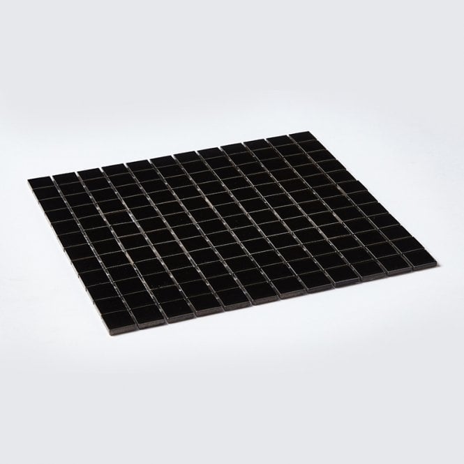 Gloss Black Small Square 30cm x 30cm (2.3cm x 2.3cm) Toto Mosaic Tile