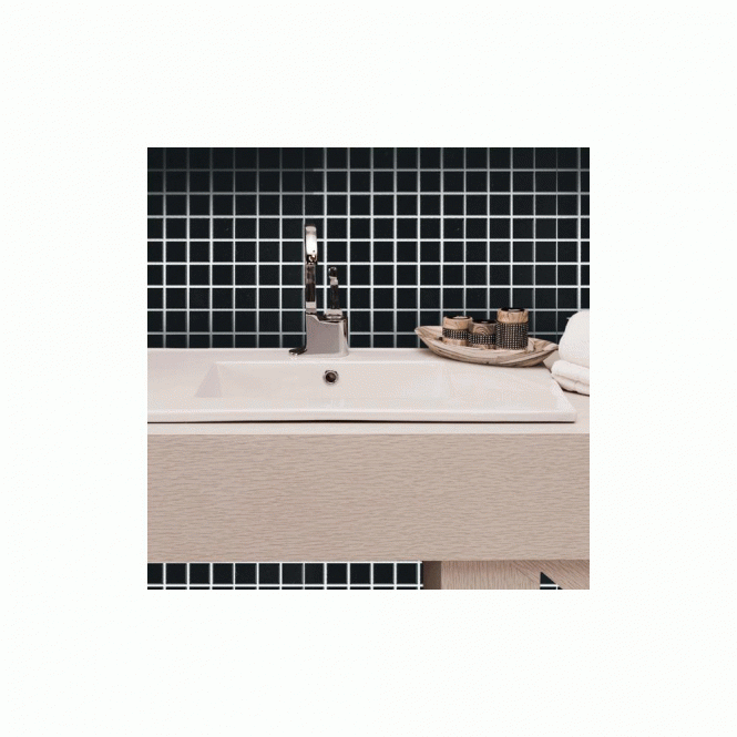 Gloss Black Small Square 30cm x 30cm (2.3cm x 2.3cm) Toto Mosaic Tile