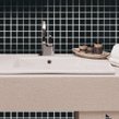 Gloss Black Small Square 30cm x 30cm (2.3cm x 2.3cm) Toto Mosaic Tile
