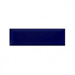 Gloss Blue 10cm x 30cm Bevelled Wall Tile