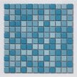 Gloss Blue Mix 30cm x 30cm Mosaic Tile