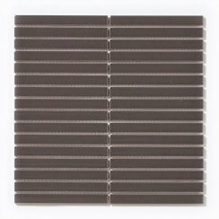 Gloss Grey Bar Porcelain 30cm x 30cm Wall & Floor Tiles