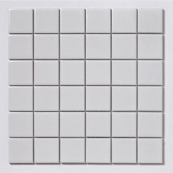 Gloss White Large Square 30.6cm x 30.6cm (4.8cm x 4.8cm) Mosaic Tile