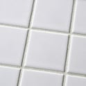 Gloss White Large Square 30.6cm x 30.6cm (4.8cm x 4.8cm) Mosaic Tile
