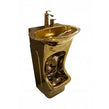 Gold Easy Wash Dual-Level Wudu Basin, Tap and Fittings