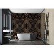 Gold Galaxy Black Bookmatch 4 tile set Wall & Floor Tile