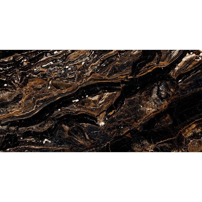 Gold Galaxy Black Bookmatch 4 tile set Wall & Floor Tile
