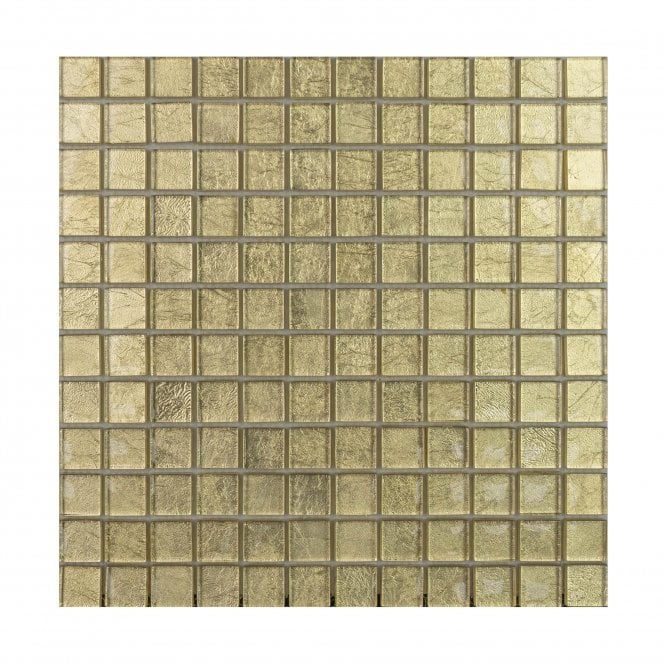 Gold Leaf 30cm x 30cm (2.3cm x 2.3cm) Mosaic Wall Tile