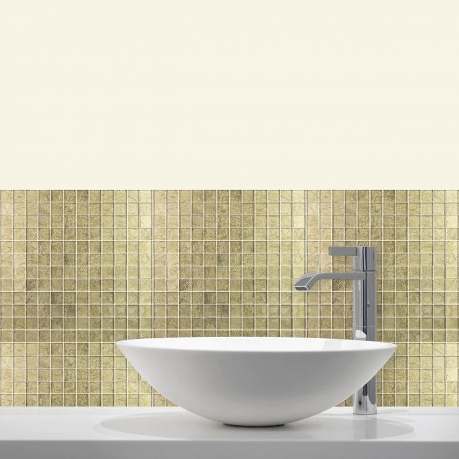 Gold Leaf 30cm x 30cm (2.3cm x 2.3cm) Mosaic Wall Tile