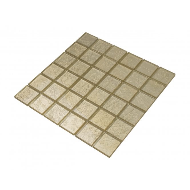 Gold Leaf 30cm x 30cm (4.8cm x 4.8cm) Mosaic Wall Tile