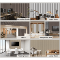 Golden Black Matt Acoustic Wood Panel 240cm x 60cm x 21mm