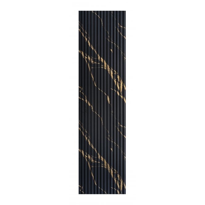 Golden Black Matt Acoustic Wood Panel 240cm x 60cm x 21mm