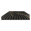 Golden Black Matt Acoustic Wood Panel 240cm x 60cm x 21mm